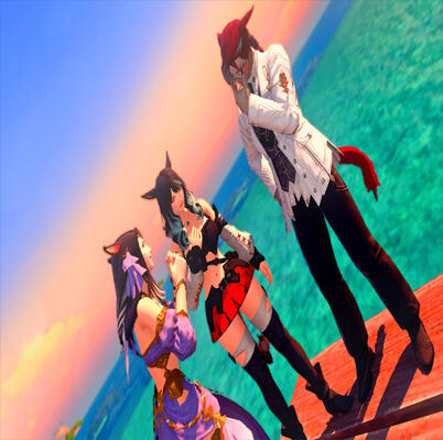 Kiana's parents accepting that she plans to go to Eorzea to start her own adventure. Kiana's parents accepting that she plans to go to Eorzea to start her own adventure.
